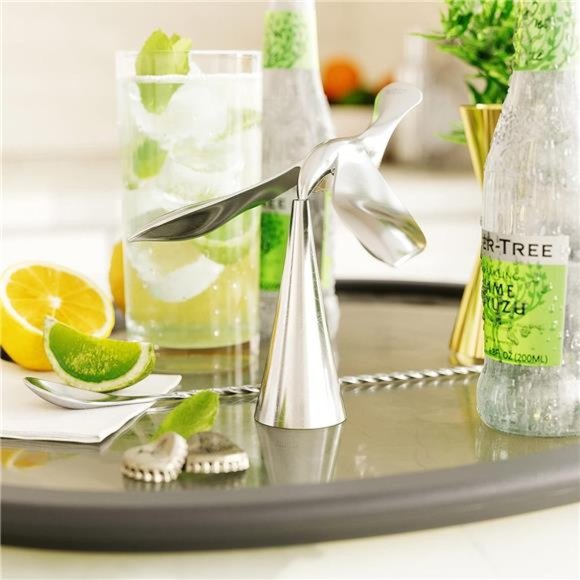 Tipsy Bottle Opener, One Sized, Chrome - Picture 2 of 6